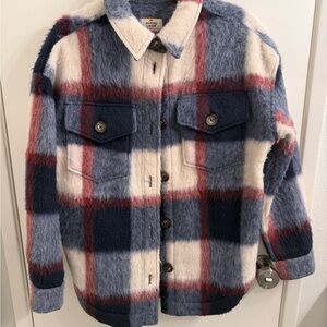 Marine Layer Plaid Wool Jacket